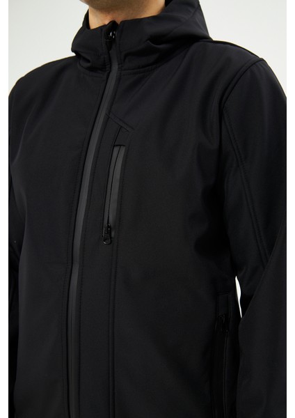 Orange Safety Softshell Siyah Mont Ceket