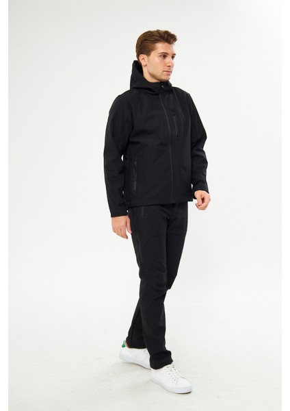 Orange Safety Softshell Siyah Mont Ceket