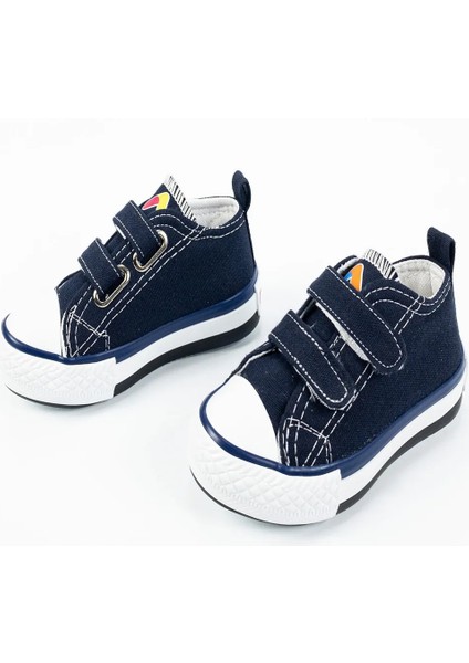 Koyu Lacivert Keten Bantlı Spor Ayakkabı modelleri