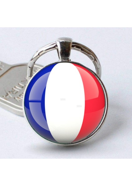 Fransa Bayrağı Metal Anahtarlık France Bayrak Büyüteç Camlı Metal Halka Ülke Anahtarlığı fiyatları