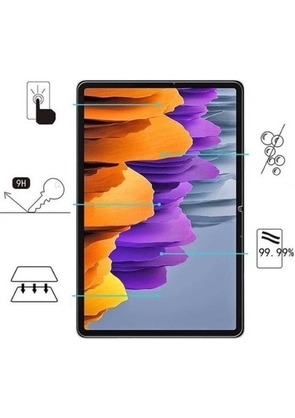 Samsung Galaxy Tab A SM-T510 (2019) 10.1" Dönerli Standlı Deri Tablet Kılıfı - Nano Cam Ekran Koruyucu