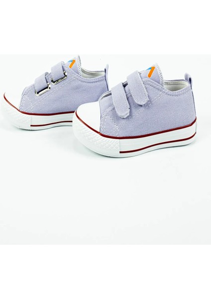 Çocuk Kız Lila Ortopedik Converse Model Keten Bantlı Spor Ayakkabı fırsatları