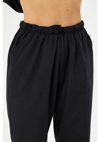 Takım V Yaka Tree Cotton Hemşire Siyah