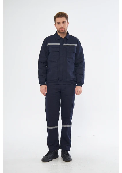 Orange Safety  Kışlık Takım 7/7 Gabardin  %100 Pamuk  Lacivert