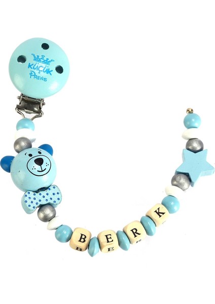 Isimli Bebek Emzik Zinciri - Emzik Askısı - Bebek Hediyesi - SAHI_0019