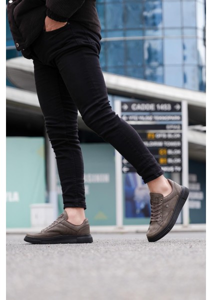 039 Vizon Siyah Tabanlı Bağcıklı Erkek Spor Ayakkabı fiyatları