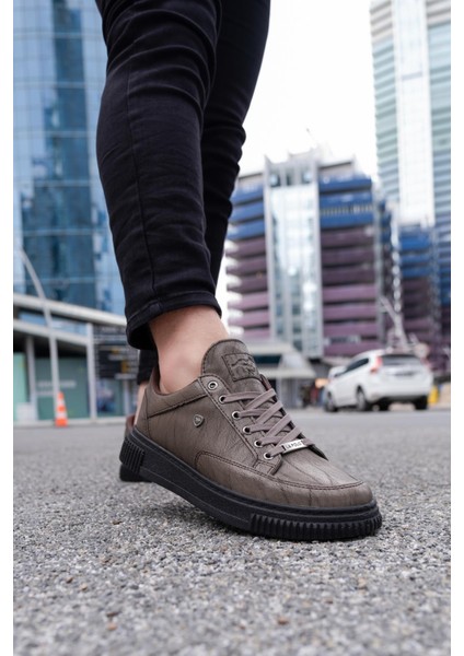 039 Vizon Siyah Tabanlı Bağcıklı Erkek Spor Ayakkabı modelleri