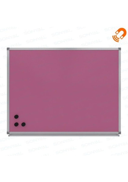 65X100 cm Mıknatıs Manyetik Yüzey Duvara Monte PEMBE-PAN552P
