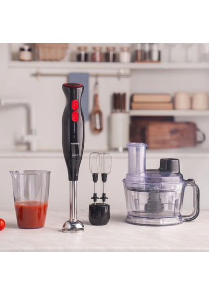 6 In 1 Çok Amaçlı Mutfak Robotu , 2000W Turbolu Güçlü Motor, 1,5lt Geniş Hazne Siyah fiyatları