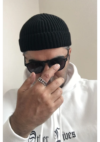 Outlet Çarşım Erkek Docker Bere Kısa Model Hipster Skullcap