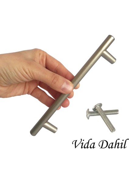 12 Adet Boy Kulp Saten 128 mm Kulp Mobilya Mutfak Dolabı Çekmece Dolap Kapak Kulpu Kulbu Metal Kulpları