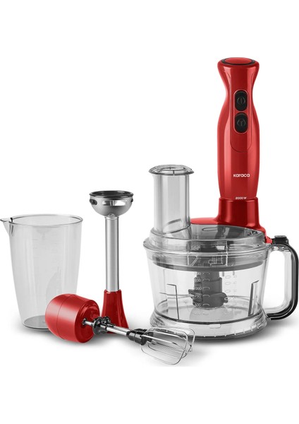 Mutfak Robotu 1,5 L Geniş Hazne, Turbo Fonksiyonlu 2000 W Güçlü Motor