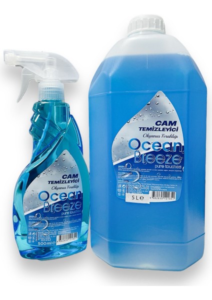Cam ve Yüzey Temizleyici 5 Lt. Ekonomik BIDON+500ML Sprey Hediye