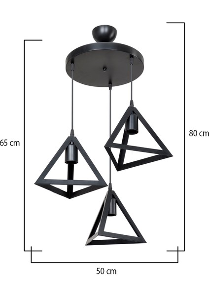 Siyah Sarkıt Avize Salon Mutfak Koridor Yatak Odası Lamba fırsatları