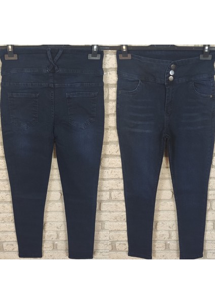 Yüksek Bel Jean Pantolon 90 Cm