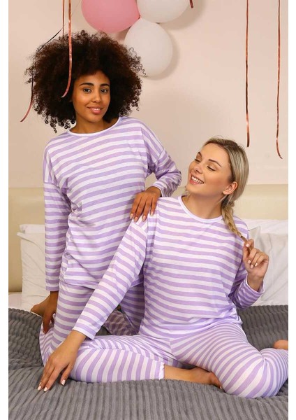 Kadın Uzun Kol Penye Pijama Takım 4175