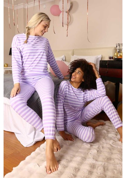 Kadın Uzun Kol Penye Pijama Takım 4175 fiyatları