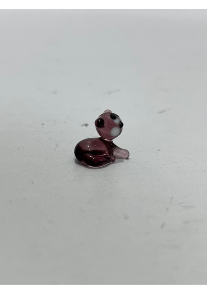 El Yapımı Mini Murano Cam Kedi Biblo A168-01