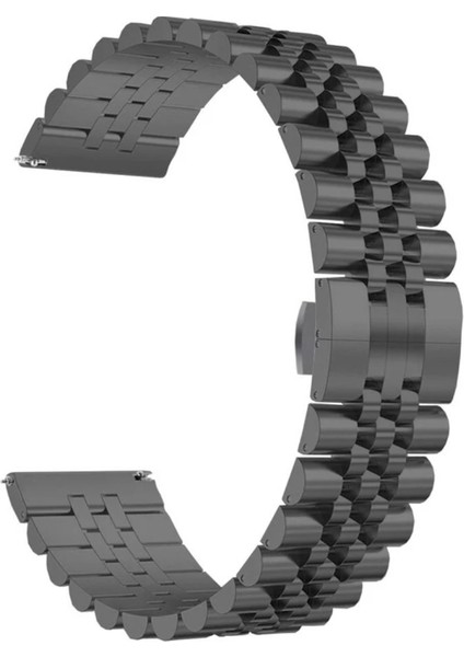 22 mm Universal Rolex Stil Paslanmaz Çelik Kordon Siyah fiyatları