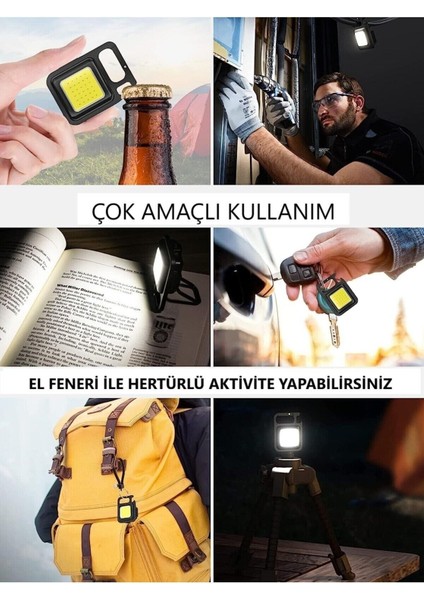 Tekno Trust 30 Ledli Şarj Edilebilir Manyetik Anahtarlık Çok Amaçlı Pratik Kamp ve Acil Durum Feneri fırsatları