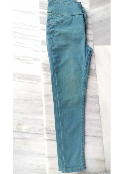 Yüksek Bel Jean Pantolon 90 Cm