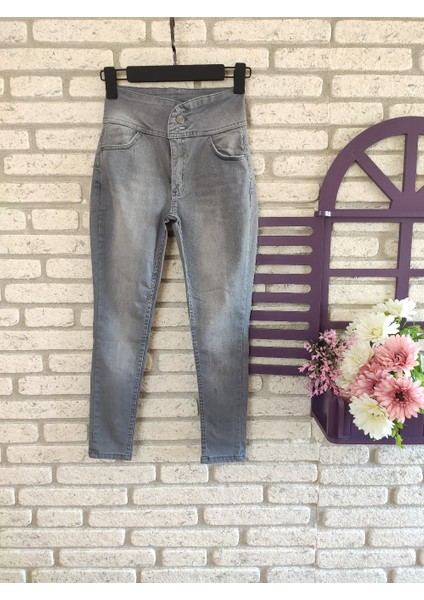 Yüksek Bel Jean Pantolon 90 Cm