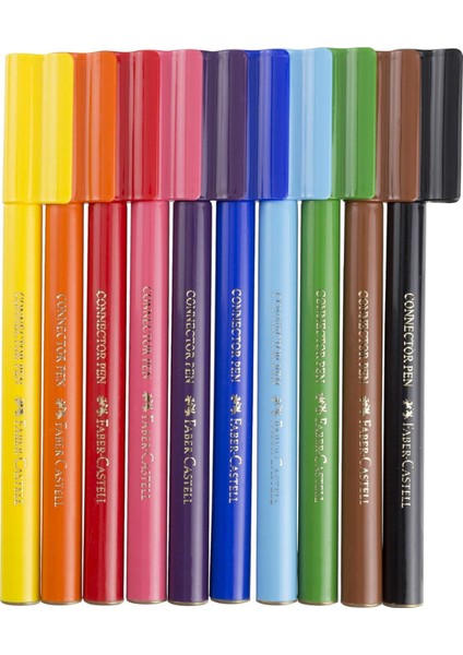 Faber Castell Eğlenceli Keçeli Kalem Seti – 10 Renk