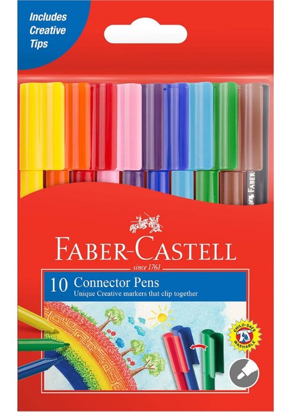 Faber Castell Eğlenceli Keçeli Kalem Seti – 10 Renk fiyatları