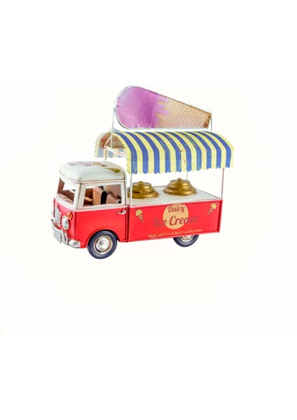 Dekoratif Metal Dondurma Arabası Münibüs fiyatları