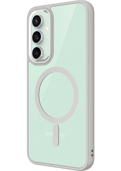 Samsung Galaxy S23 Fe Kılıf Kamera Çıkıntılı Şarj Destekli Renkli Hassas Butonlu Kapak (Krom-Mag) indirimleri