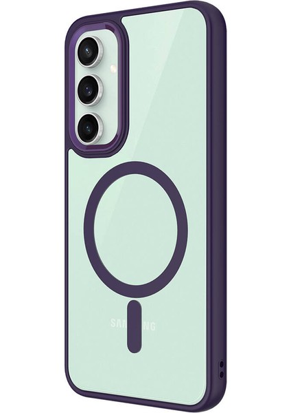 Samsung Galaxy S23 Fe Kılıf Kamera Çıkıntılı Şarj Destekli Renkli Hassas Butonlu Kapak (Krom-Mag) fırsatları