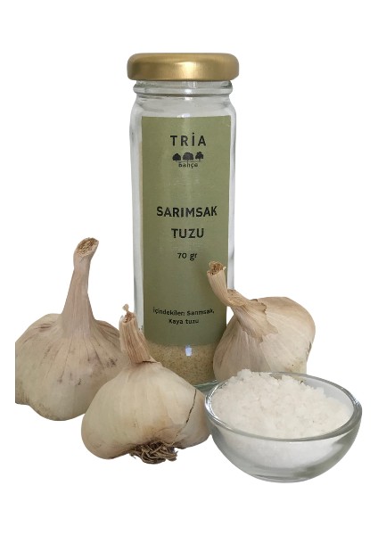 Sarımsak Tuzu 70 gr (Yerli Sarımsaklardan Ev Yapımı)