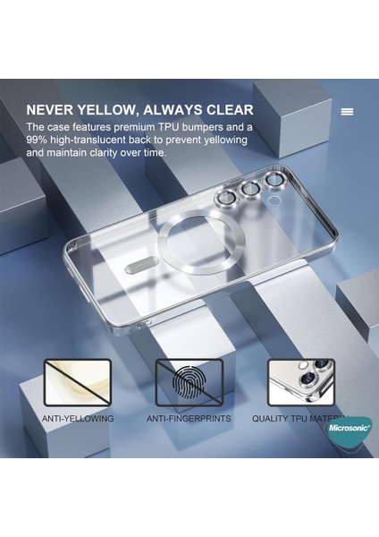 Samsung Galaxy S24 Ultra Kılıf Magsafe Luxury Electroplate Gold fiyatları