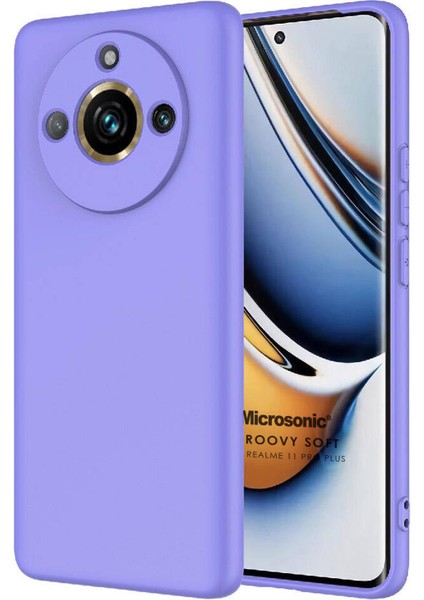 Realme 11 Pro+ Kılıf Groovy Soft Lila