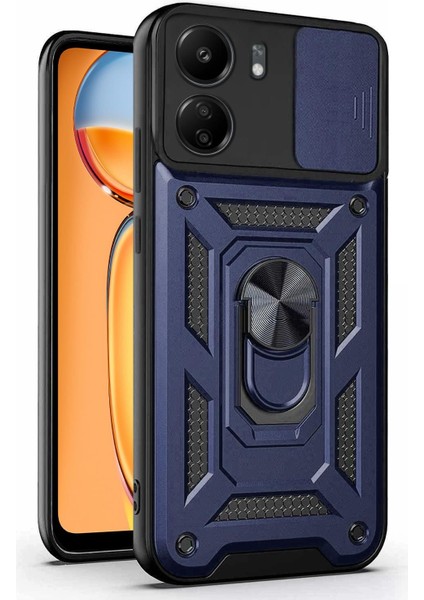 Xiaomi Redmi 13C Kılıf Impact Resistant Lacivert