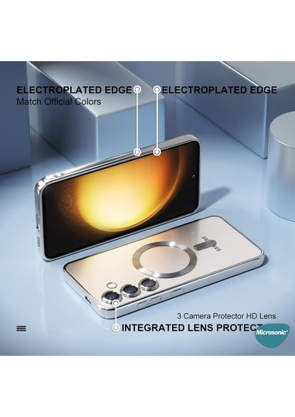 Samsung Galaxy S24 Kılıf Magsafe Luxury Electroplate Koyu Yeşil indirimleri