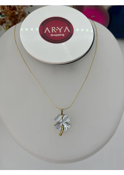 Arya Shop Kolye Altın Kaplama Yonca