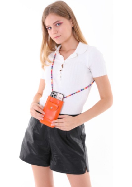 Turuncu Renk Erkan Içen Renkli Askılı Omuz Çantası/kartlık/cep Telefonluk fırsatları