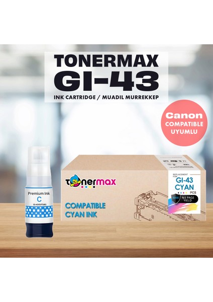 Canon Pixma G540 Muadil Mürekkep Takım/ Canon Gı-43 Muadil Mürekkep Set