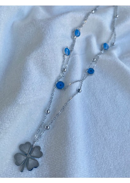 Nazar Boncuklu Yonca Kolye fiyatları