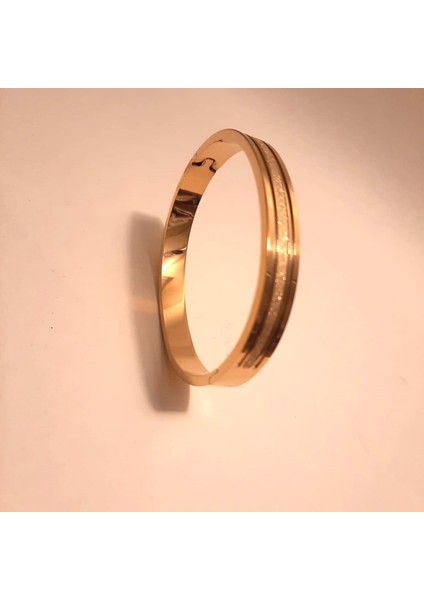 Simli Kalın Gold Kelepçe