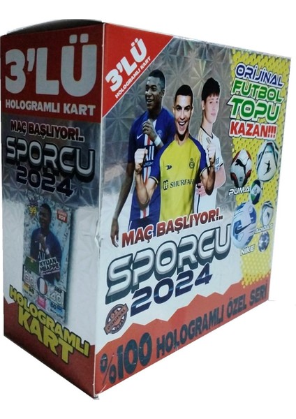 Sepeti Sporcu Hologramlı Seri 360 Adet Kart 2024 Yeni Ürün 120 Poşet 360 Kart
