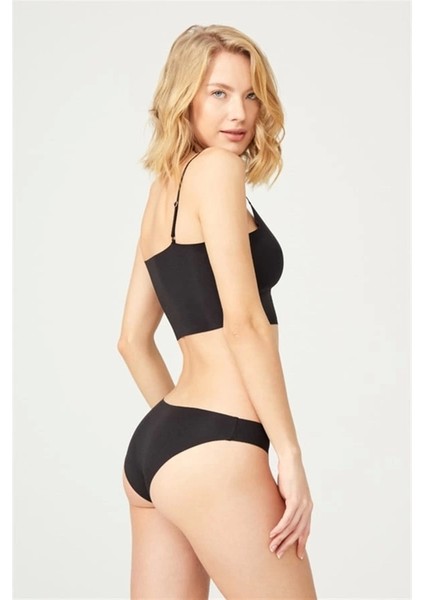 Siyah Klasik Basic Lazer Kesim Kadın Bikini KÜLOT-0462-SİYAH fiyatları