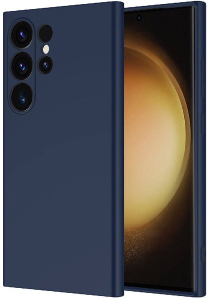 Samsung Galaxy S24 Ultra Kılıf Kamera Korumalı Içi Süet Lansman Silikon
