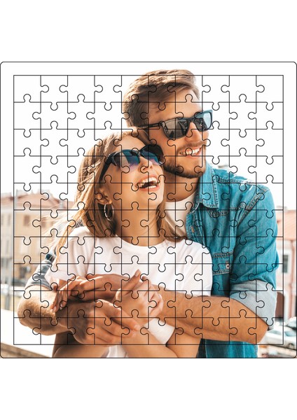 Kişiye Özel Fotoğraflı 100 Parça Ahşap Puzzle