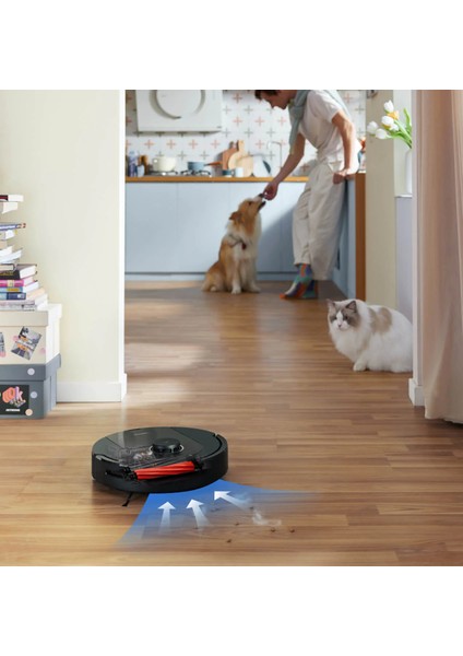 Ultra Premium Akıllı Robot Süpürge, Iki Kat Kolay Temizlik, 5500PA Üstün Çekim Gücü, 240DK Çalışma Süresi, Iki Kat Fırça Iki Kat Güçlü Premium Versiyon +Luciole Lambader