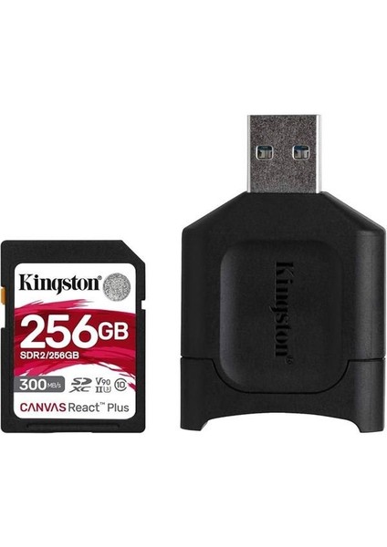 Kıngston 256GB Sdr2 Sd Kart+Kart Okuyucu MLPR2/256GB