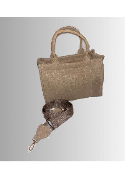Kadın Vizon The Tote Bag Deri El ve Omuz Çantası modelleri