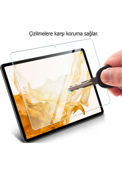 Samsung Galaxy Tab S9 X710 11" Dönerli Standlı Deri Tablet Kılıfı - Nano Cam Ekran Koruyucu