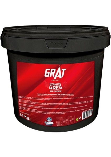 Kırmızı Gres 14KG